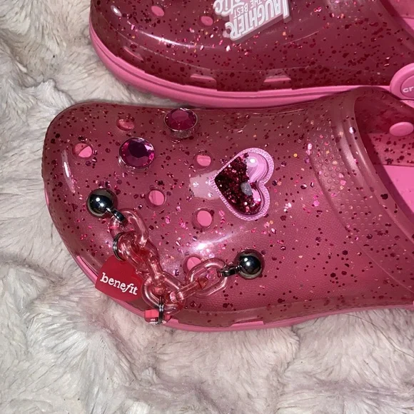 New CROCS x benefit cosmetics ADULT classic clogs